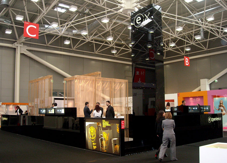 Il padiglione realizzato presso il Cosmoprof 09 di Bologna