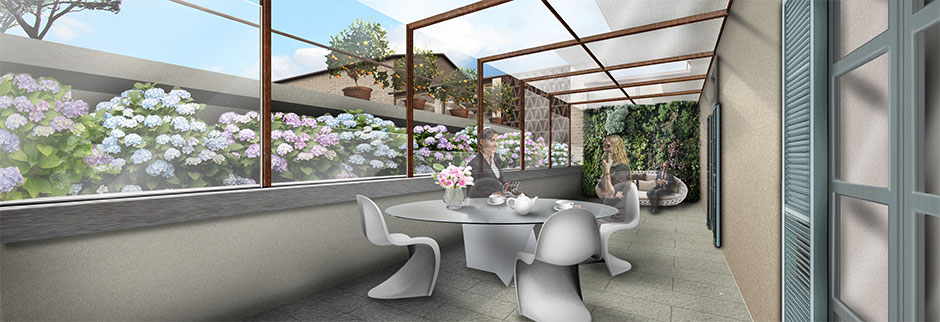 La veranda esterna