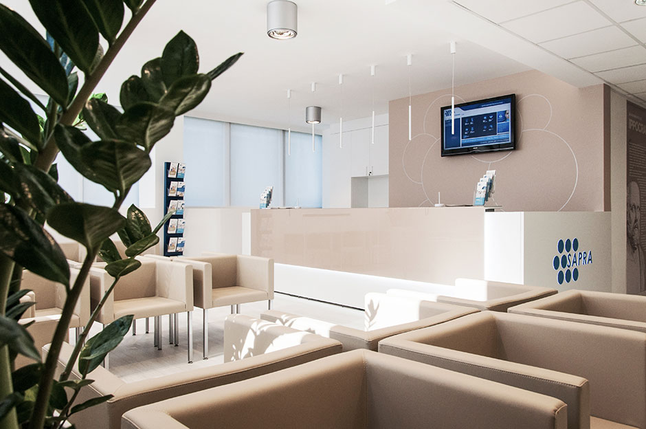 Vista sulla reception